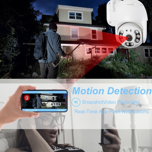 Imagen 6 de 7 de Cámara Inteligente App Icsee Wifi Exterior Con Alarma 3mp
