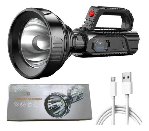 Foco Linterna Led Gigante  Alcance 1200 Mt Usb 