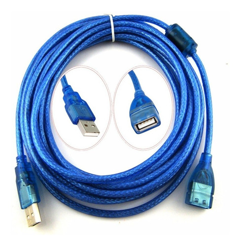 Extension Alargue Cable Usb 2.0 De 10 Metros Macho-hembra ®