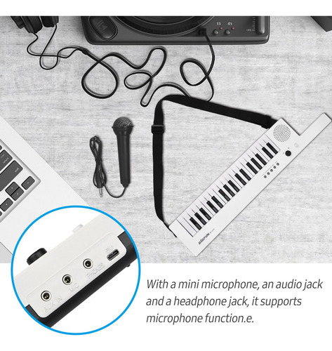 Piano Electrónico De Guitarra De 37 Teclas Con Mini Teclado