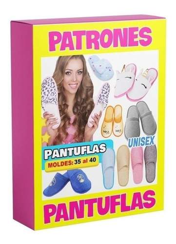 Patrones Pantuflas Pantubotas Talles 35-40 Pdf A4 Tam Real