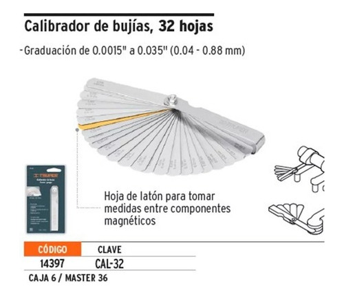 Imagen 2 de 10 de Juego De Sondas Milimetrica 32 Piezas Truper