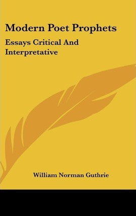Libro Modern Poet Prophets - William Norman Guthrie