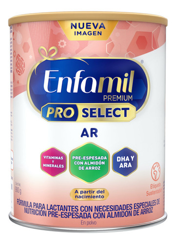 Leche de fórmula  en polvo  Mead Johnson Enfamil A.R. Premium  en lata de 900g - 0  a  12 meses