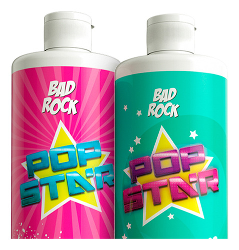 Kit 03 Duo Shampoo + Condicionador Pop Star Bad Rock 1000ml