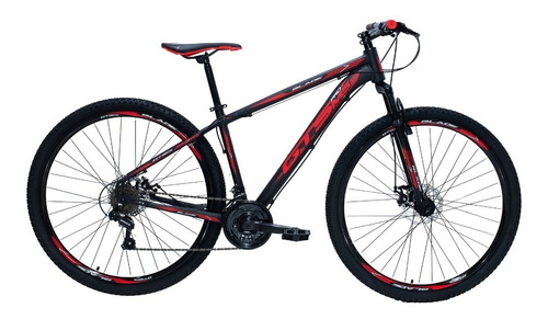 Mountain bike GTS PRO M5 Blade aro 29 19" 21v freios de disco mecânico câmbios Shimano cor preto/laranja