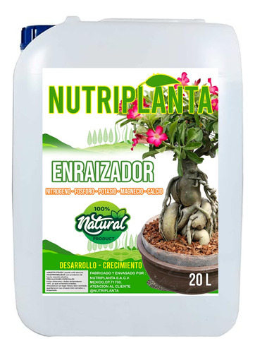 Enraizador ,esquejes,estacas ,plantas (hormona ) 20 Litros