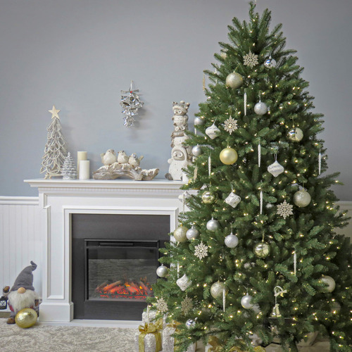 Árbol De Navidad Artificial Preiluminado 1,8 M Verde Dunhill