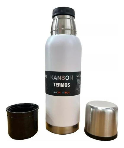 Termo Kanson Acero KS-009 de acero inoxidable 1L blancoblanco