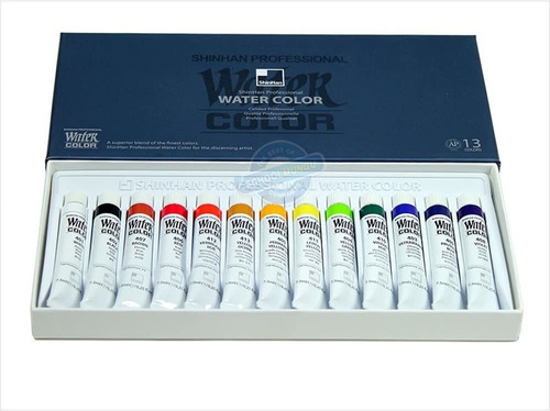  Professional Watercolor Paint .ml Tubes  Color Set