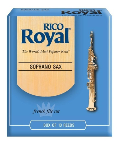 Caña R.royal P/ Saxo Soprano Rico Rib1025 N 2 1/2x1