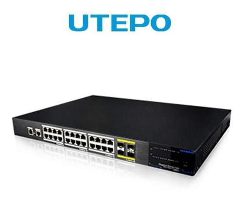 Switch Gigabit Poe Utp7624ge-l3 24 Puertos-utepo