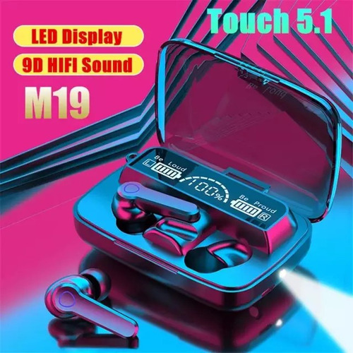 Imagen 5 de 9 de Auriculares M19 Táctil Bluetooh Alta Gama