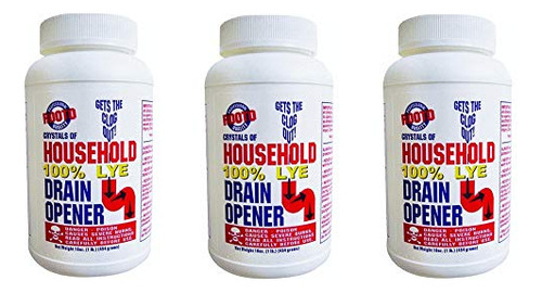 1030 1 Lb. Drain Cleaner With Lye, 3 Pack
