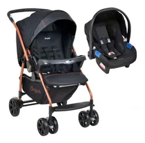 Comprar Carrinho de bebê de paseio travel system Burigotto Rio K Rio K travel system preto-cobre com chassi de cor cobre