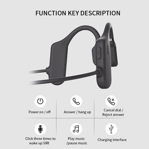 Auriculares Deportivos Bluetooth Para Correr Conducción Ci