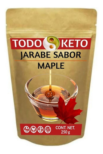 Jarabe Sabor Maple Miel Keto Syrup Sin Azúcar