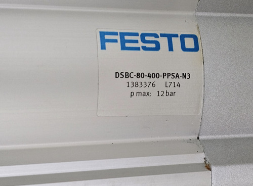 Pistão Cilindro Pneumático 12bar - Festo Dsbc-80-400-ppsa-n3