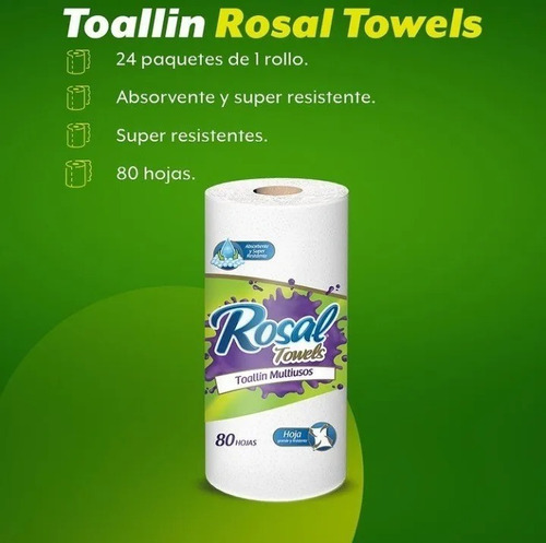 Toallin Rosal 80 Hoja Estamso Trabajando