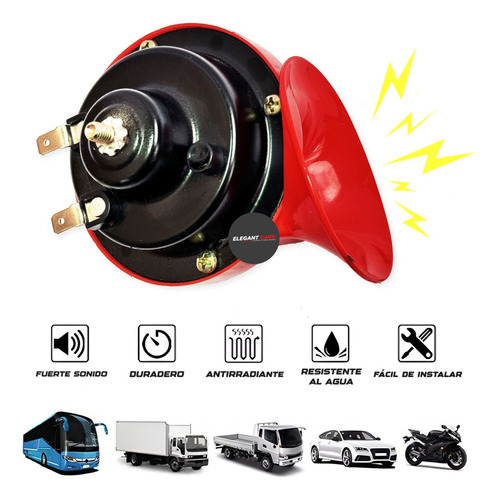 Claxon Car Orn Caracol Super Potente 2pcs