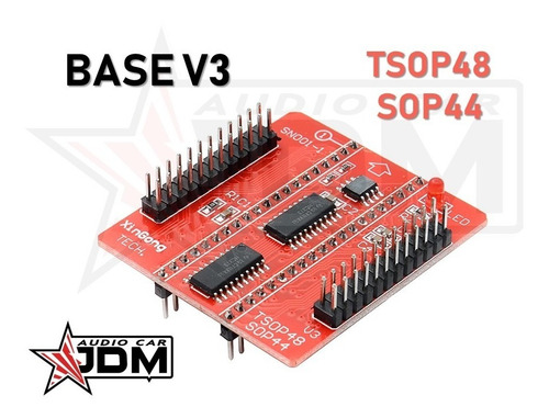 Imagen 2 de 9 de Adaptador Base V3 Sop44 Tsop48 Programador Tl866 Envio