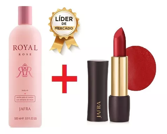 Royal Rose Aceite Extracto De Rosas Jafra + Labial Gratis