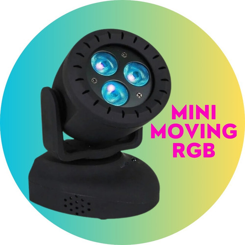 Mini Moving Led Strobo Rgb Bluetooth Robotica Luz Balada