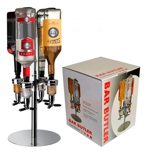 Dosador De Bebidas Com 4 Garrafas Bar Butler Dispenser
