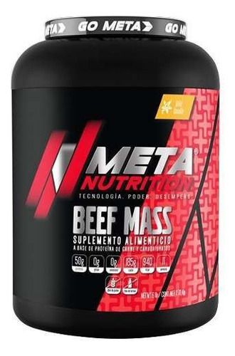 Suplemento de proteína en polvo Meta Nutrition Beef Mass Beef Mass