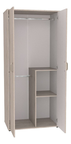 Ropero Armario Star 80 Maderkit Color Ceniza Color Gris