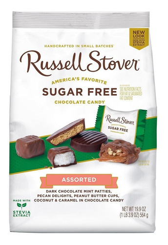 Chocolate Sin Azucar Russell Stover 564g Se