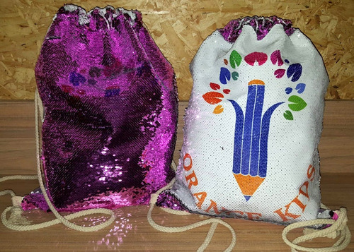 Almohadones Mágicos,mochilas Con Lentejuelas Personalizados