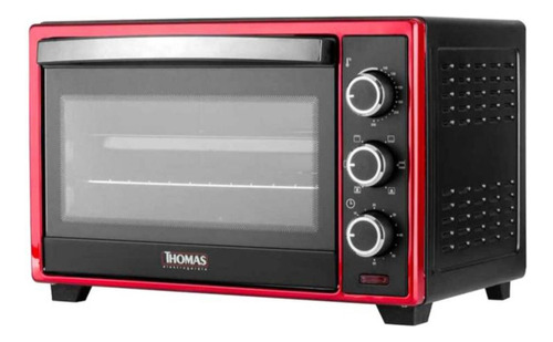 Horno Electrico Th-26r 25lt 1500w Rojo Thomas 