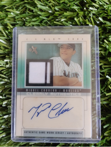 2004 Fleer Miguel Cabrera Autografiada 38/50