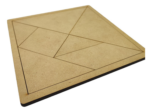 Tangram 20 X 20cm. X 5 Unidades - Mdf 3mm.