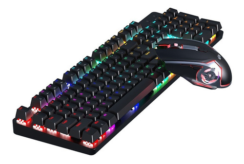 Imagen 3 de 5 de Combo Teclado Mecanico + Mouse - Ajazz Watcher Ii Pro Negro