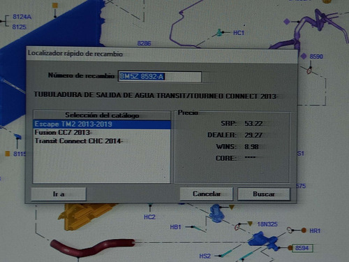 Toma Agua Ford Fusion 2012-20 1.6l Ecoboost Bm5g-8k556-fa Or