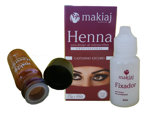 150 Kits Design Sobrancelhas Henna Makiaj Natural Fixação