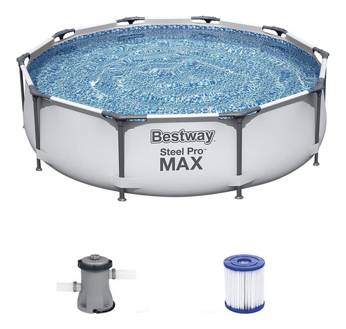 Piscina Estructural Bestway Steel Max Pro 3.05mx76cm +filtro