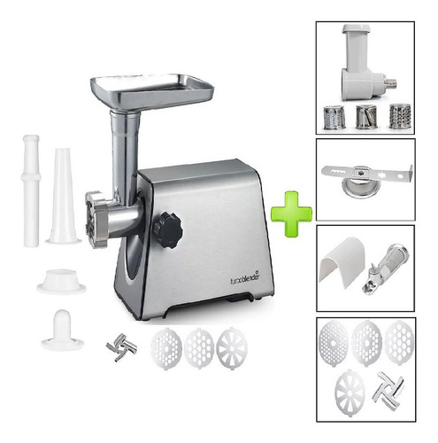 Imagen 1 de 7 de Picadora Carne Tb-pm1500 + Disco Fino + 3 Accesorios