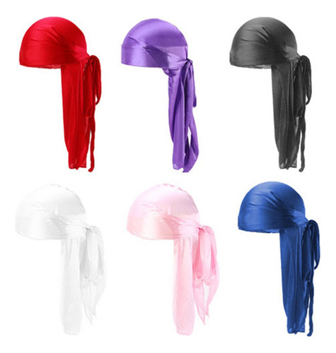 Fwefww Bufanda Tipo Turbante Musulmana Unisex Durag, 6