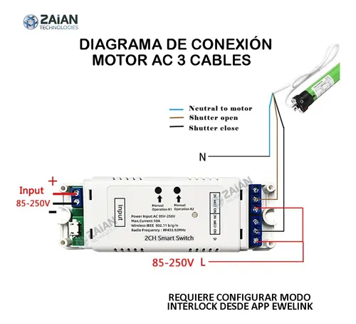 Ewelink Interruptor Dual 2ch Relé Switch 110v 220v Wifi Y Rf