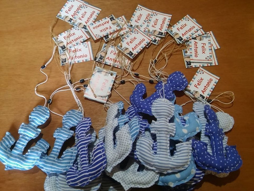 Souvenir Barquito X20 Ancla Pez Avion Velero Bebe Nacimiento