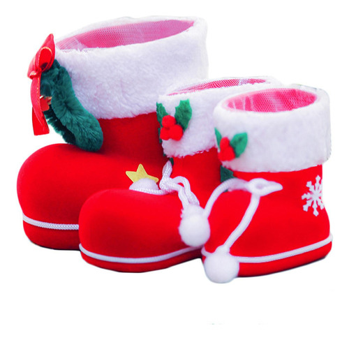 Bota De Dulces De Navidad Bolsa De Golosinas 14cmx14cmx8cm