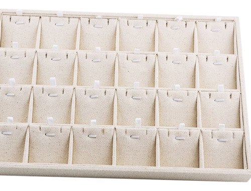 Imagen 7 de 7 de Caja Para Porta Anillos Bandeja De 24 Rejillas Para Collares