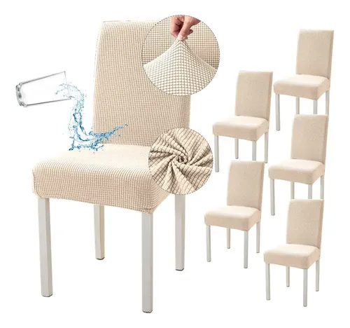 Funda Para Silla Gaming - Cubierta Elástica Antideslizante Con 2 Fundas Para Reposabrazos (Color Beige-Azul)