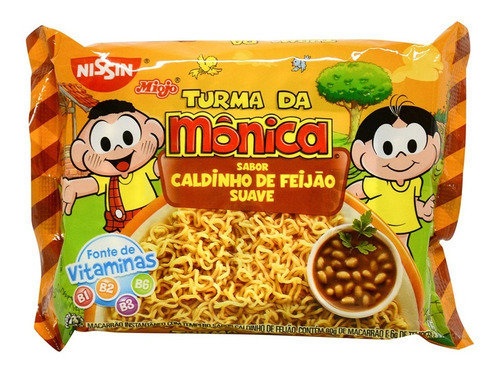 Macarrão Instantâneo Turmamônica Caldinho D Feijão Suave 16u