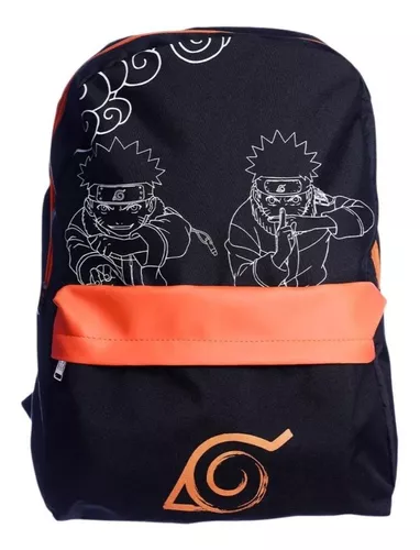 Bolsa Naruto Aldeia da folha Preta Transversal