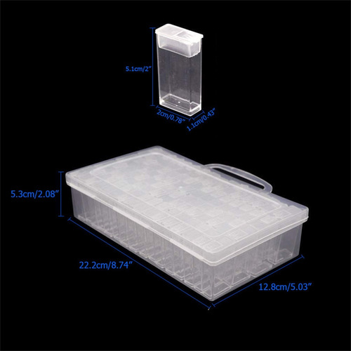 Imagen 3 de 8 de Caja De Bordado De Diamante Accesorios De Pintura Almacenami