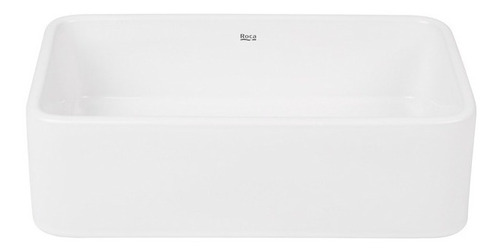 Bacha De Baño Rectangular Lea De Roca Porcelana De Apoyo